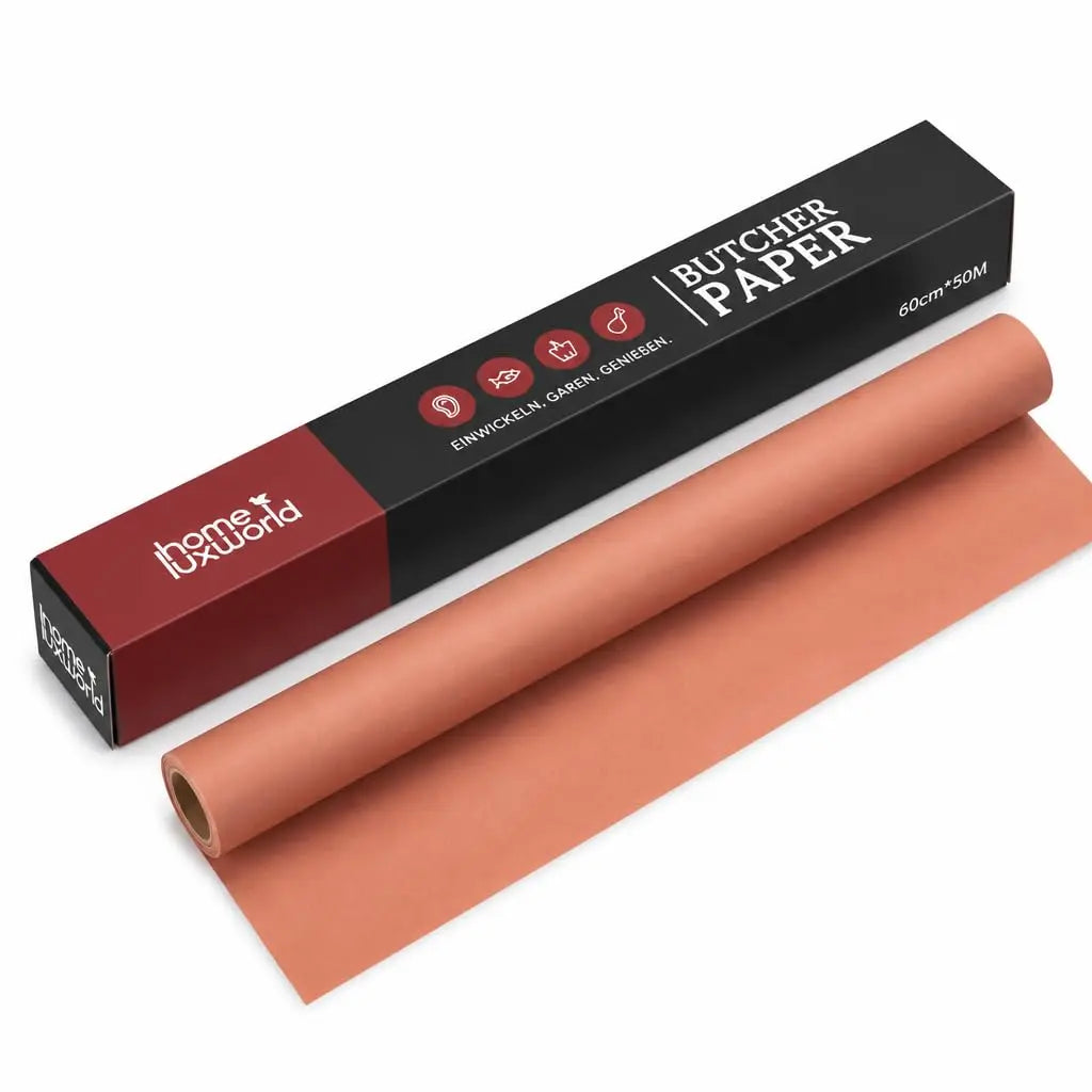 Butcher Paper rot unbeschichtet 60 cm x 50 m HomeLuxWorld