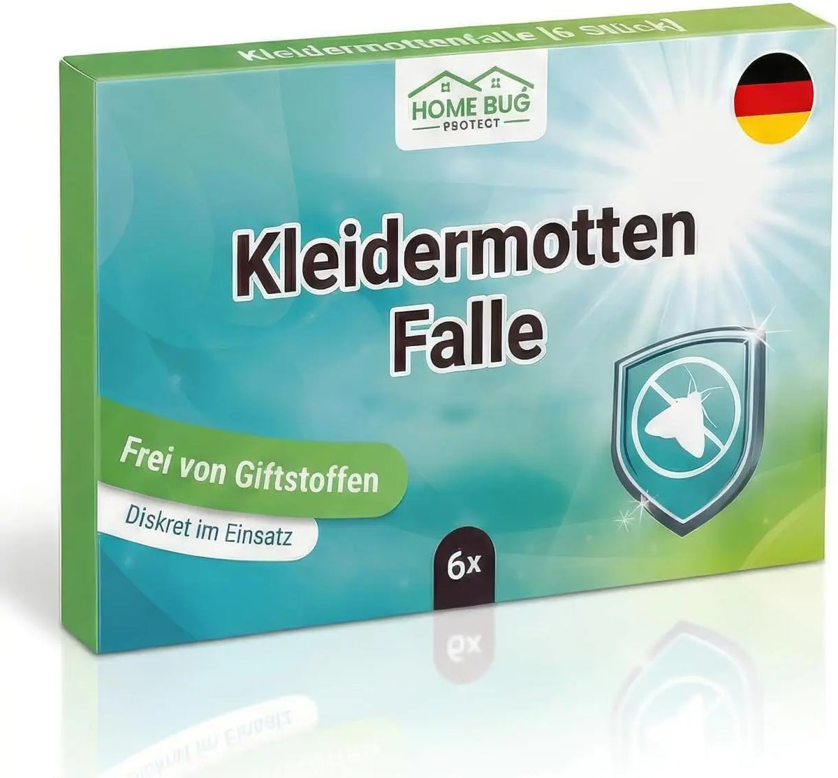 Kleidermottenfalle, 6 Stück – giftfreie Klebefalle