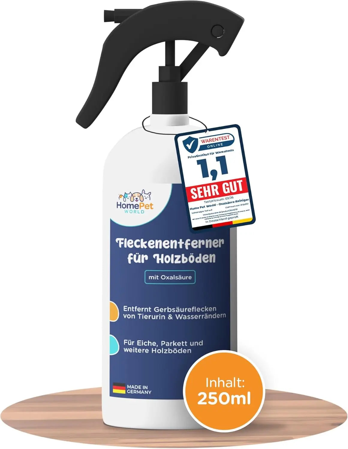 Oxalsäure Reiniger 250ml für Parkett und Eiche