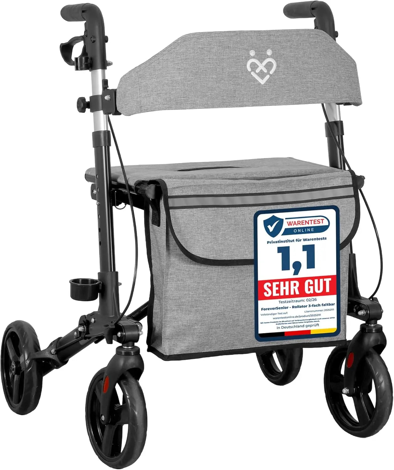 Rollator - 3-fach faltbar