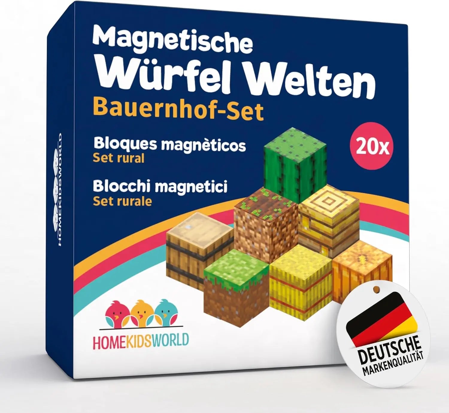 Magnetische Bausteine Bauernhof AddOn 20 Teile