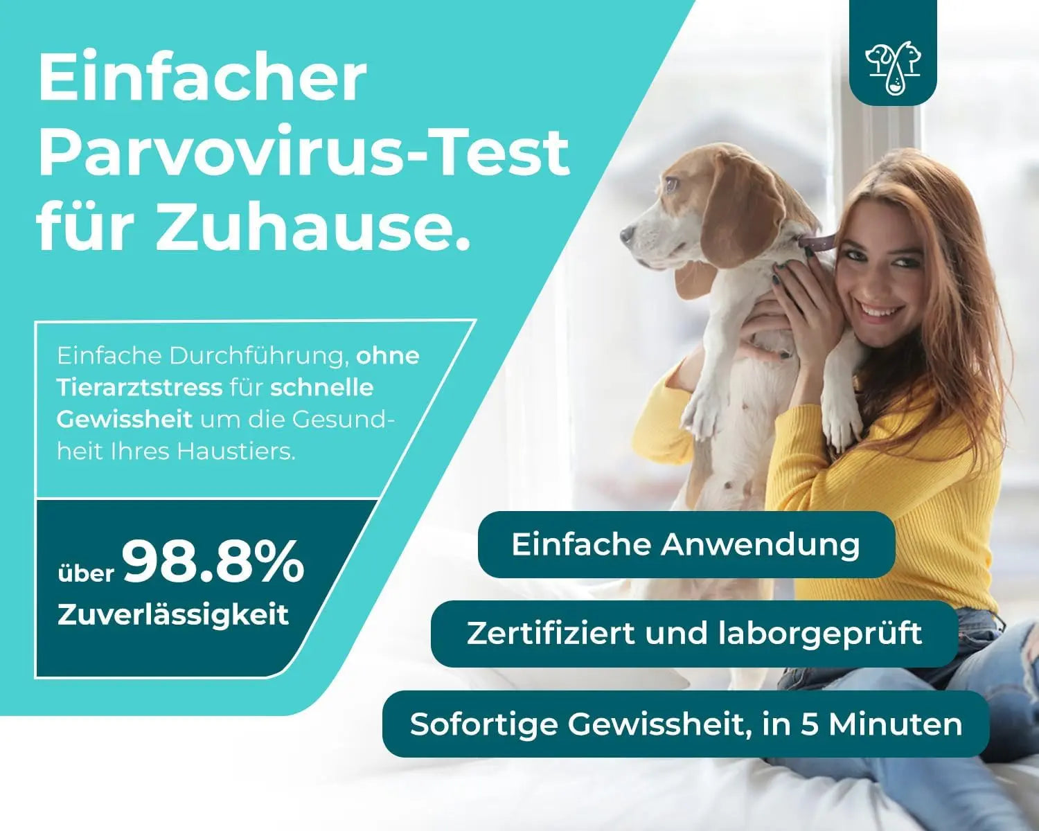 Parvo Schnelltest für Hund und Katze