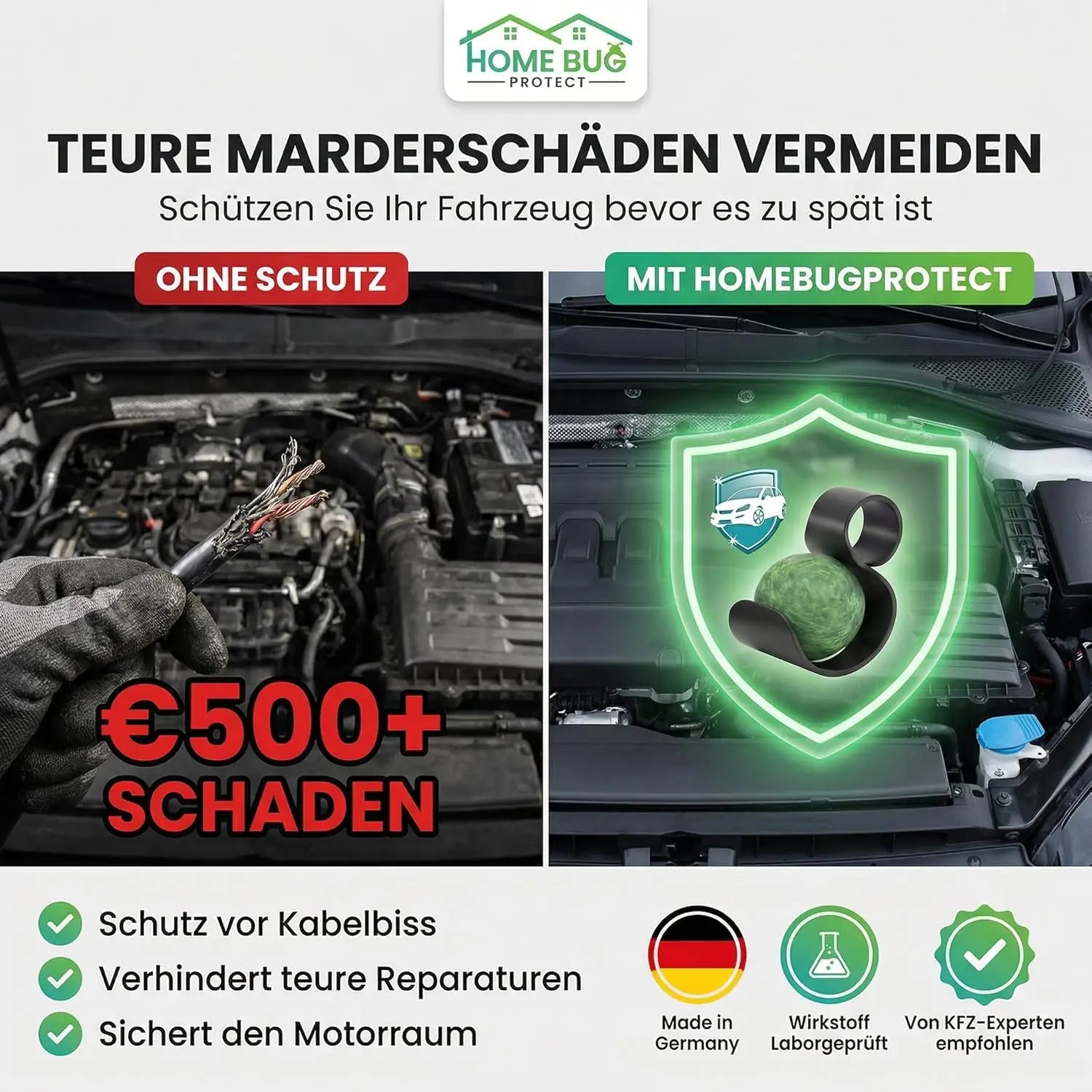 Marderschreck Duftkugeln 2er Set fürs Auto
