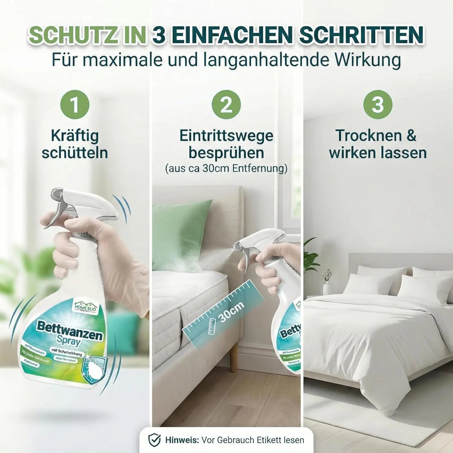 Bettwanzen Spray 500ml – für Textilien & Möbel