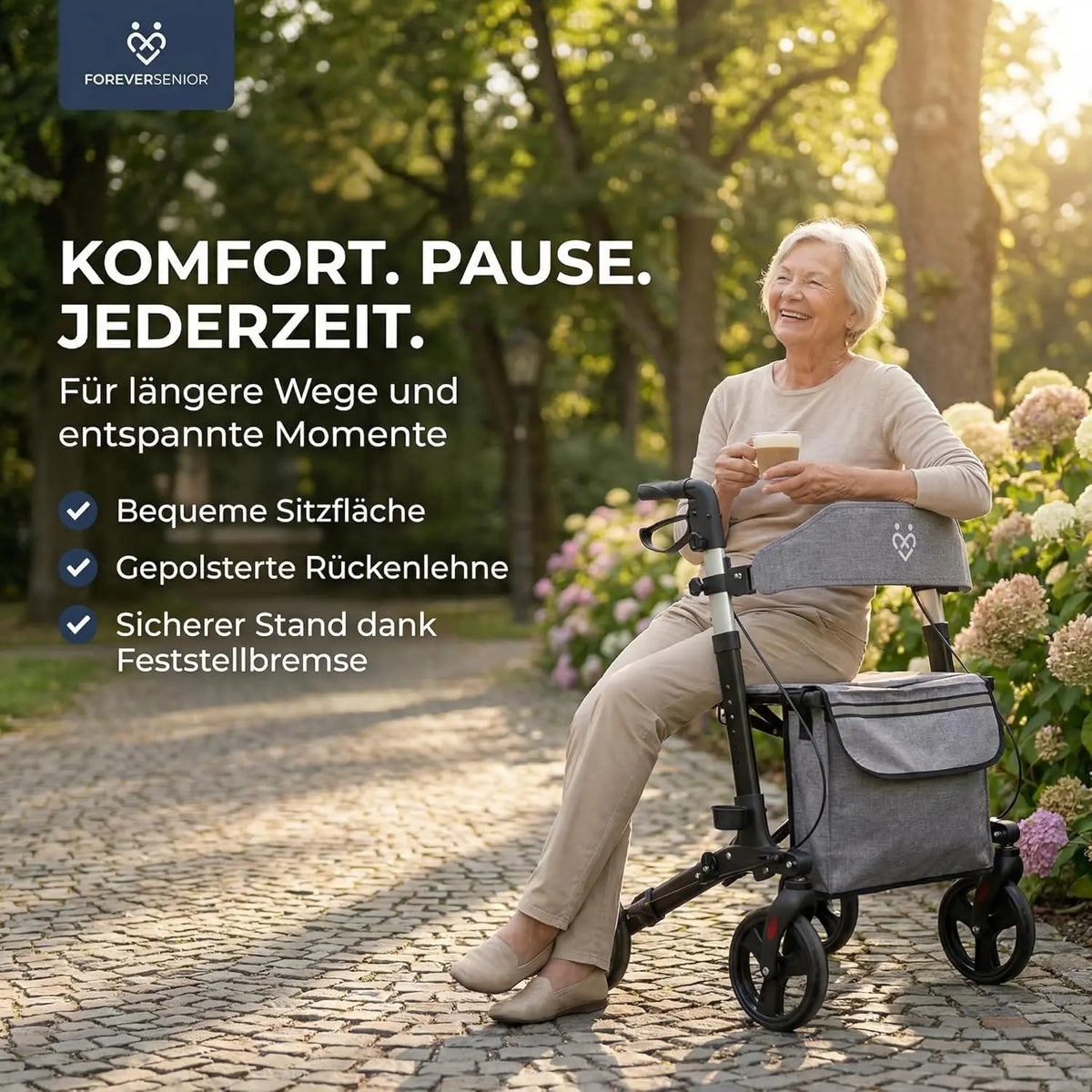 Rollator - 3-fach faltbar