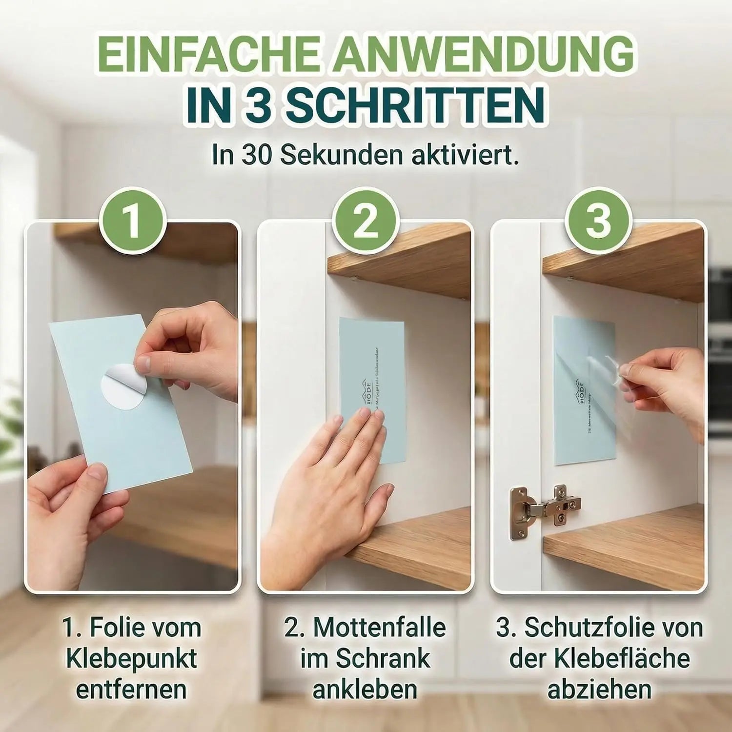 Lebensmittelmotten-Falle, 10 Stück – Pheromonfalle