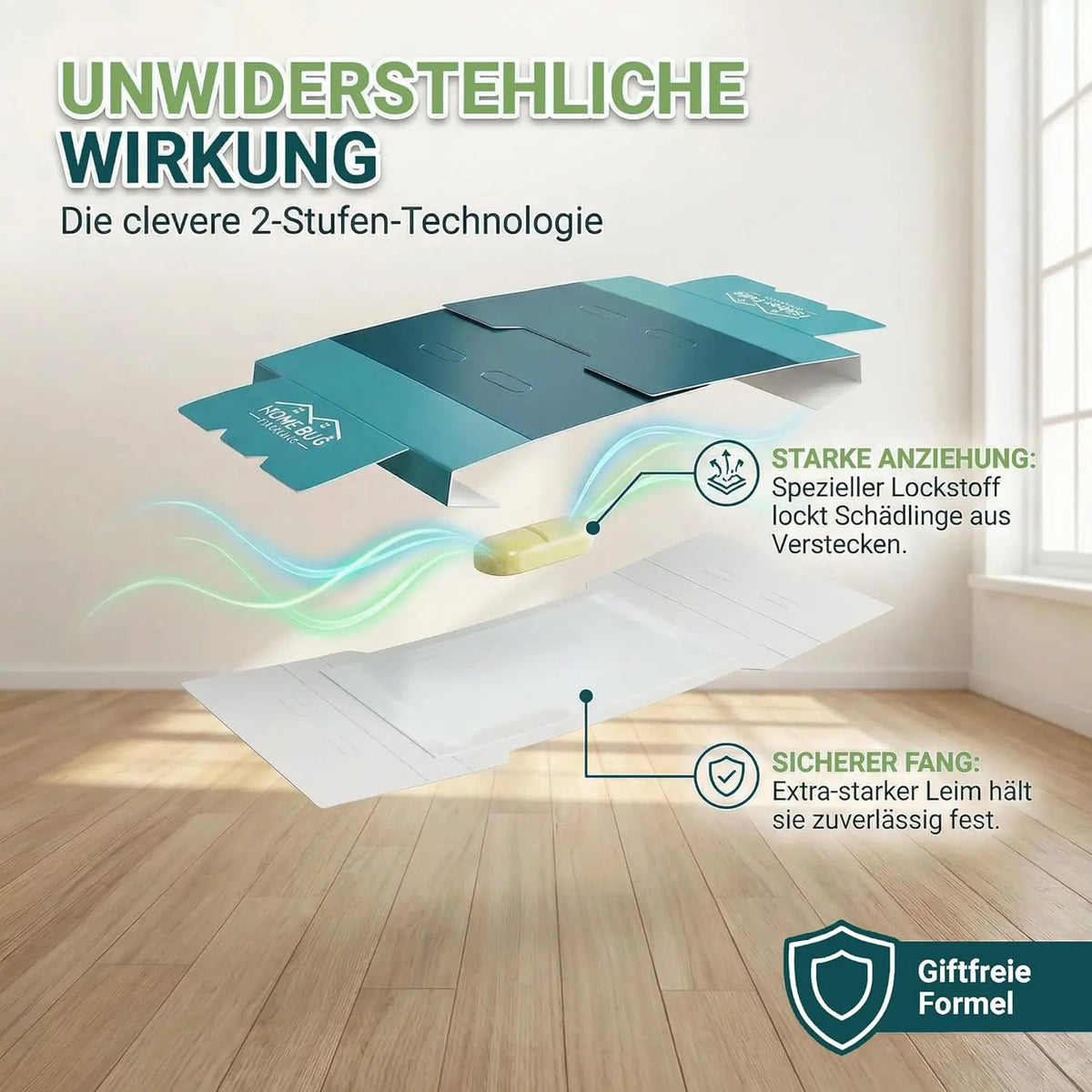Silberfischfalle, 9 Stück – giftfreie Klebefalle