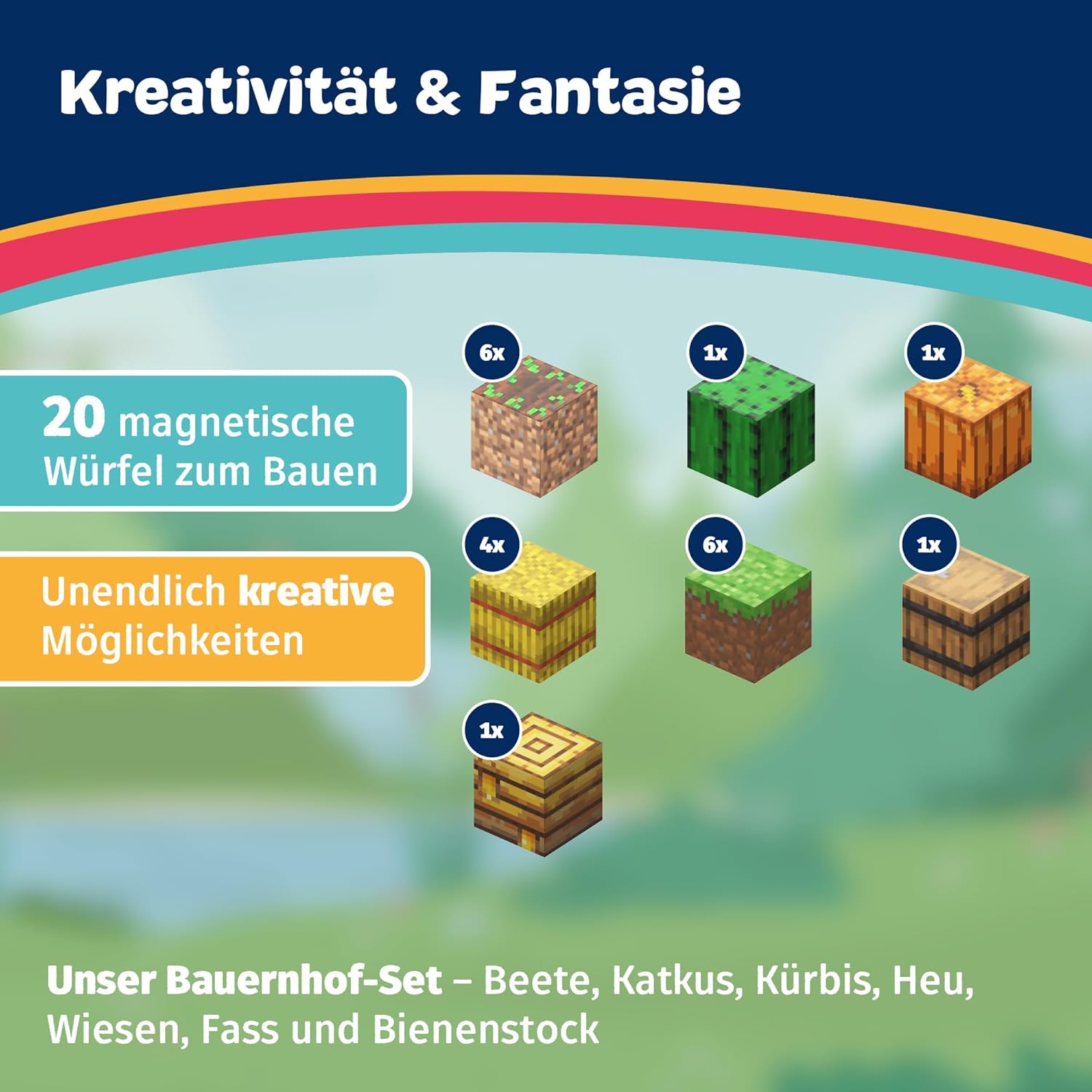 Magnetbausteine Add-On und Magnetische Bausteine – kreatives Bauset mit vielfältigen Sets