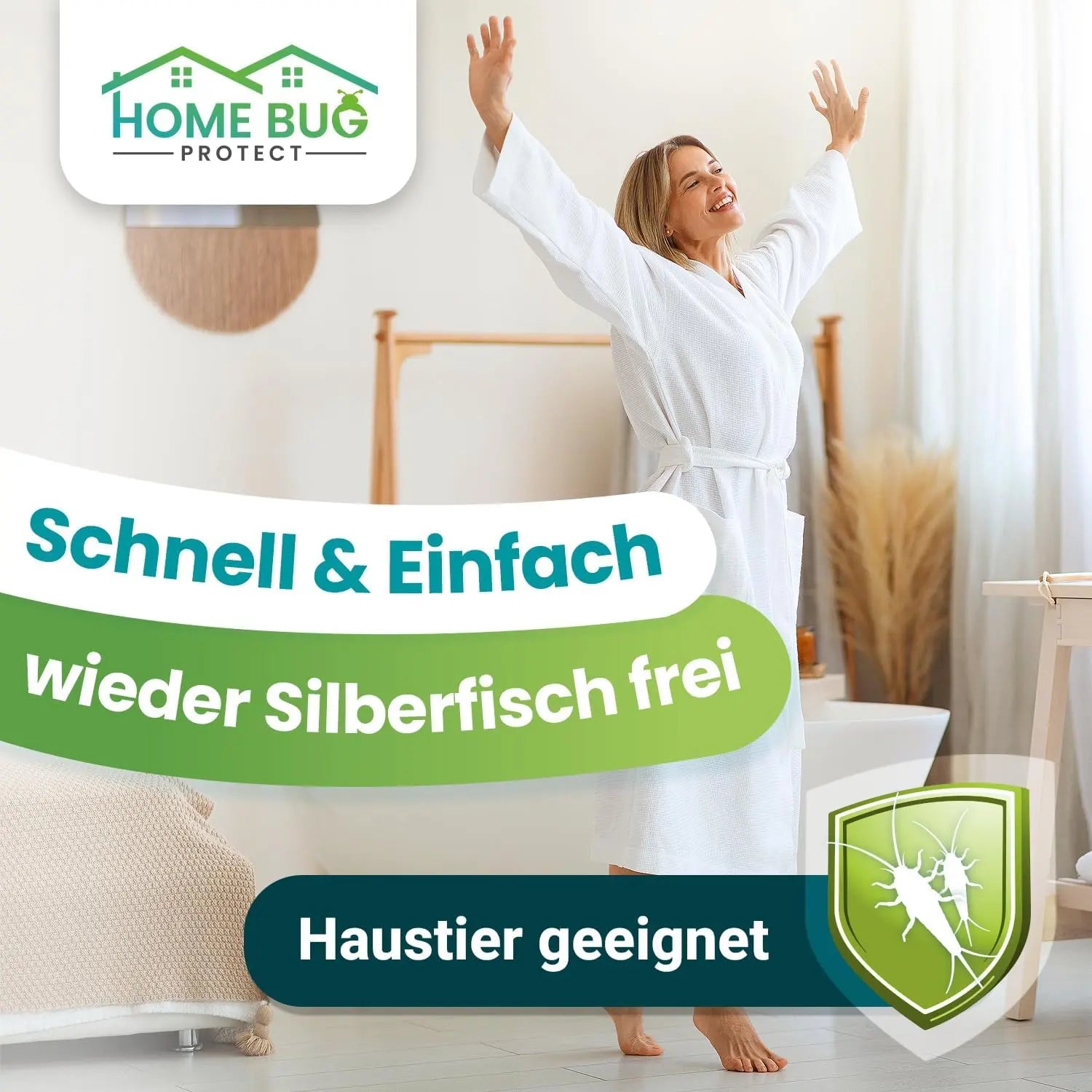 Silberfisch Spray 500ml – für Bad, Küche & Keller HomeBugProtect
