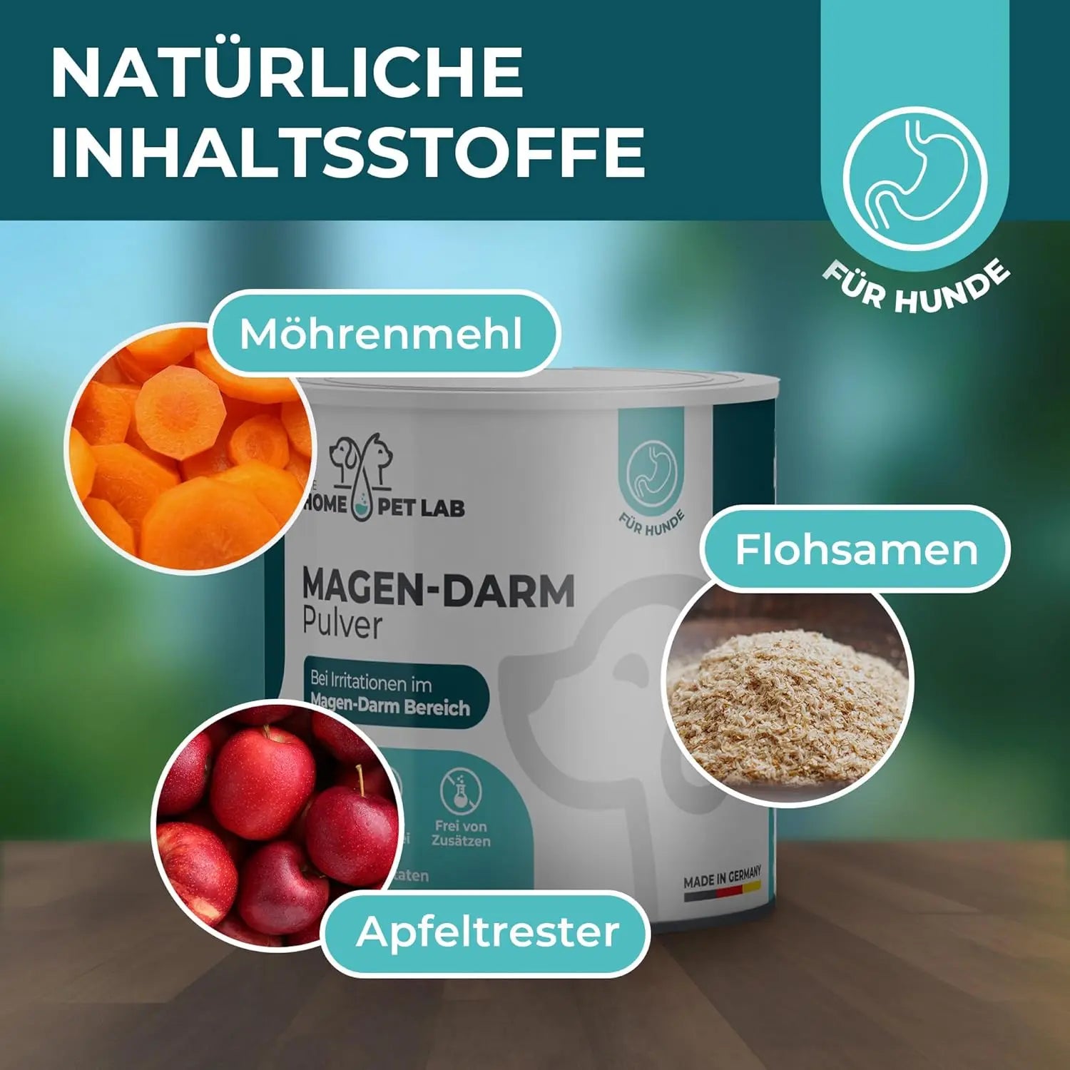 Magen-Darm Pulver für Hunde HomePetLab