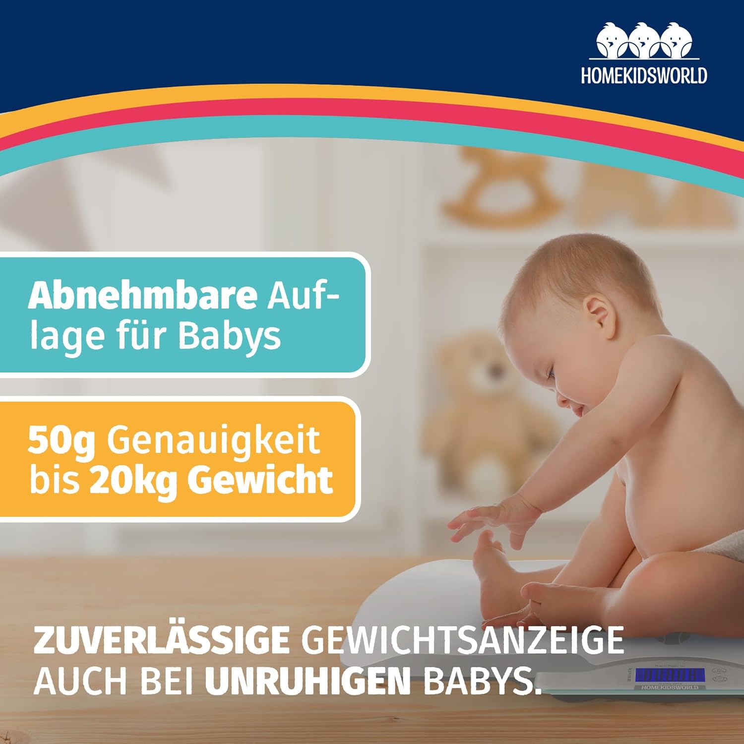 Kombi-Waage Baby & Erwachsene – digital & präzise