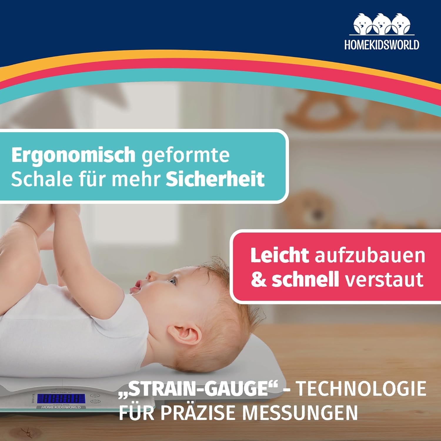 Kombi-Waage Baby & Erwachsene – digital & präzise
