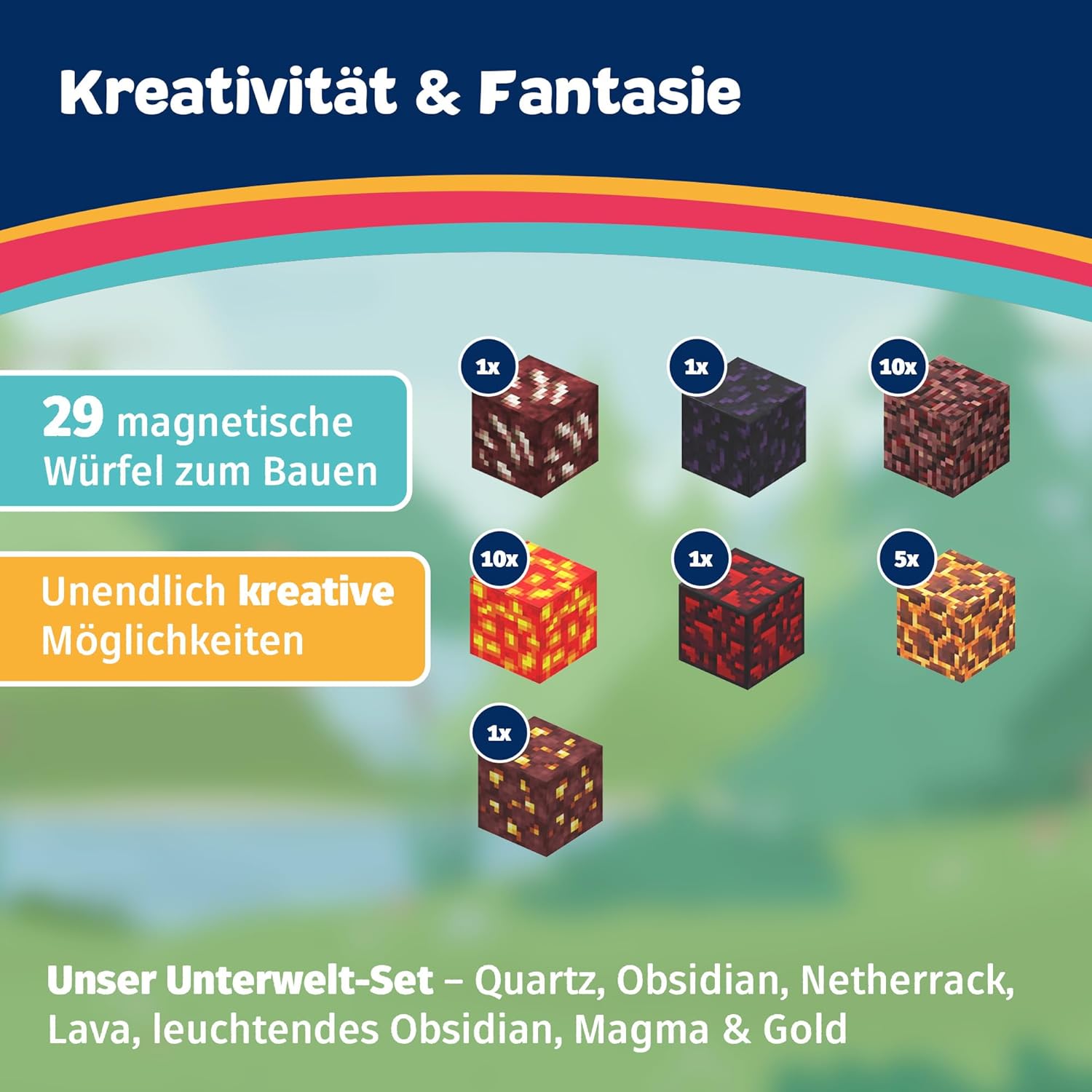 Magnetbausteine Add-On und Magnetische Bausteine – kreatives Bauset mit vielfältigen Sets