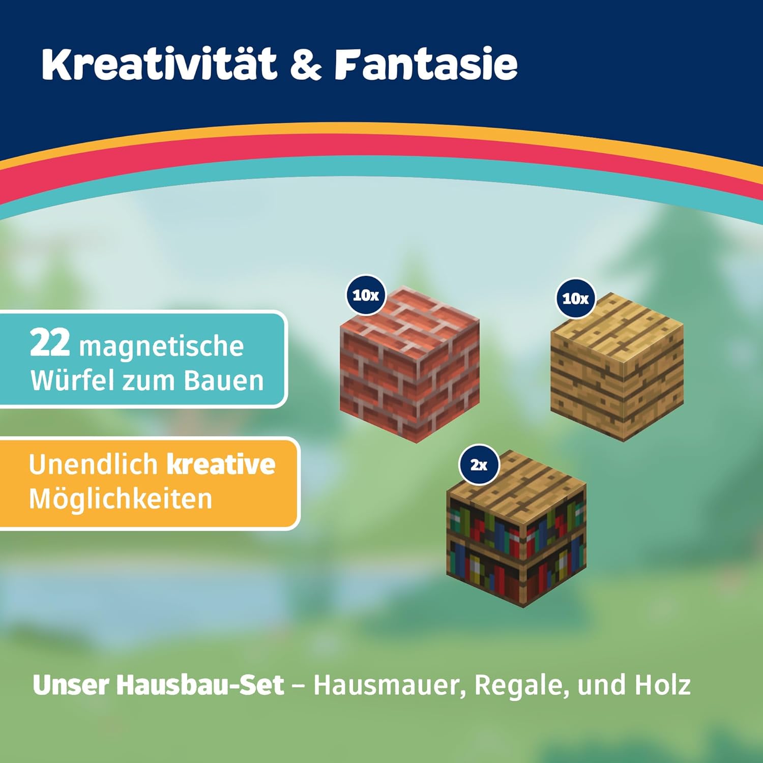 Magnetbausteine Add-On und Magnetische Bausteine – kreatives Bauset mit vielfältigen Sets