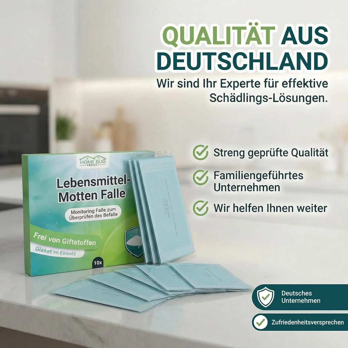 Lebensmittelmotten-Falle, 10 Stück – Pheromonfalle
