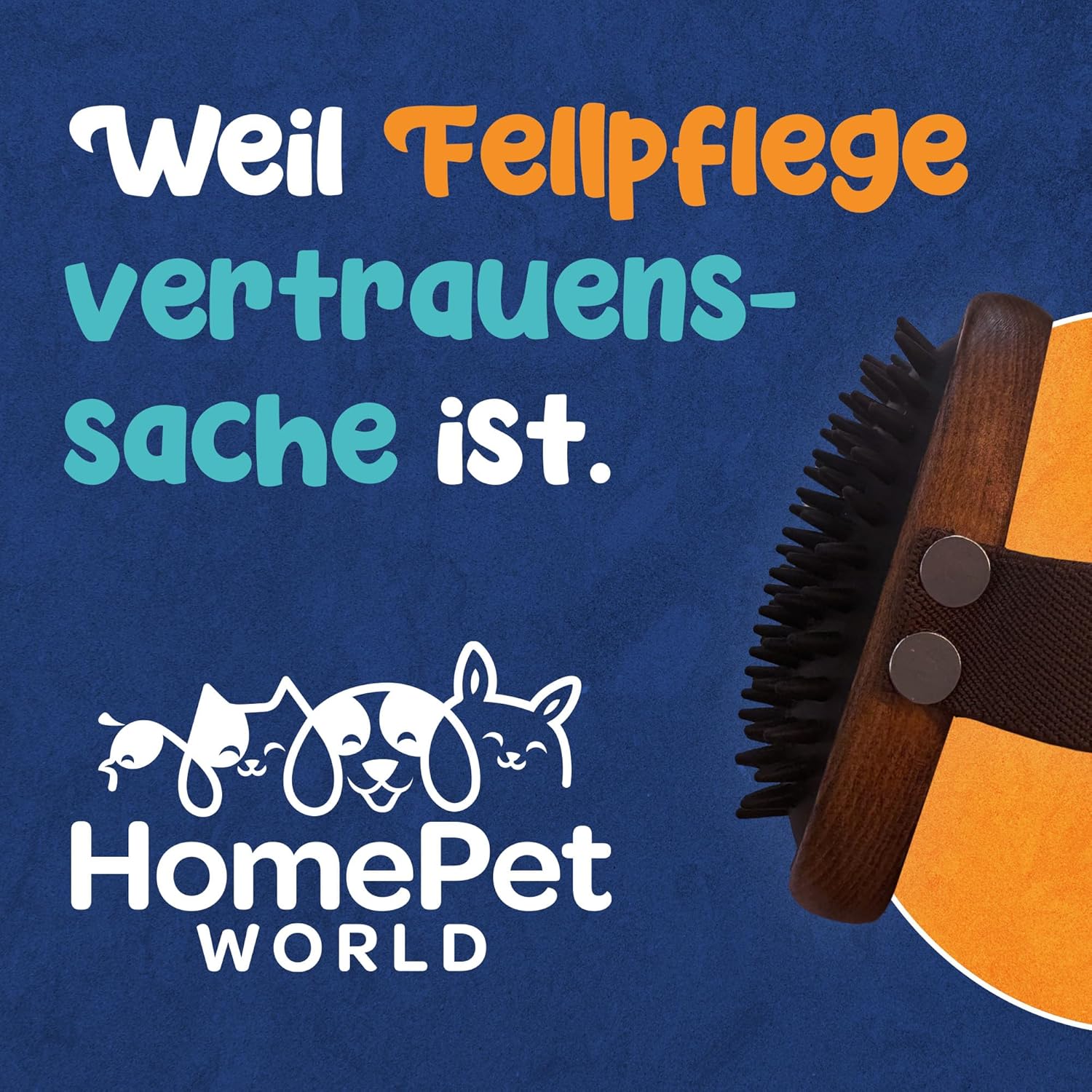 Kurzhaar TPR Striegel aus Buchenholz