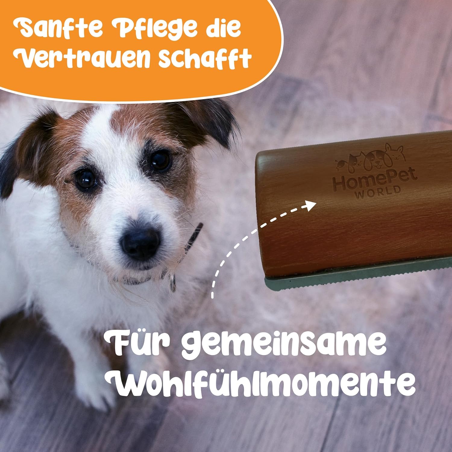 Fellwechsel Kamm aus Buchenholz