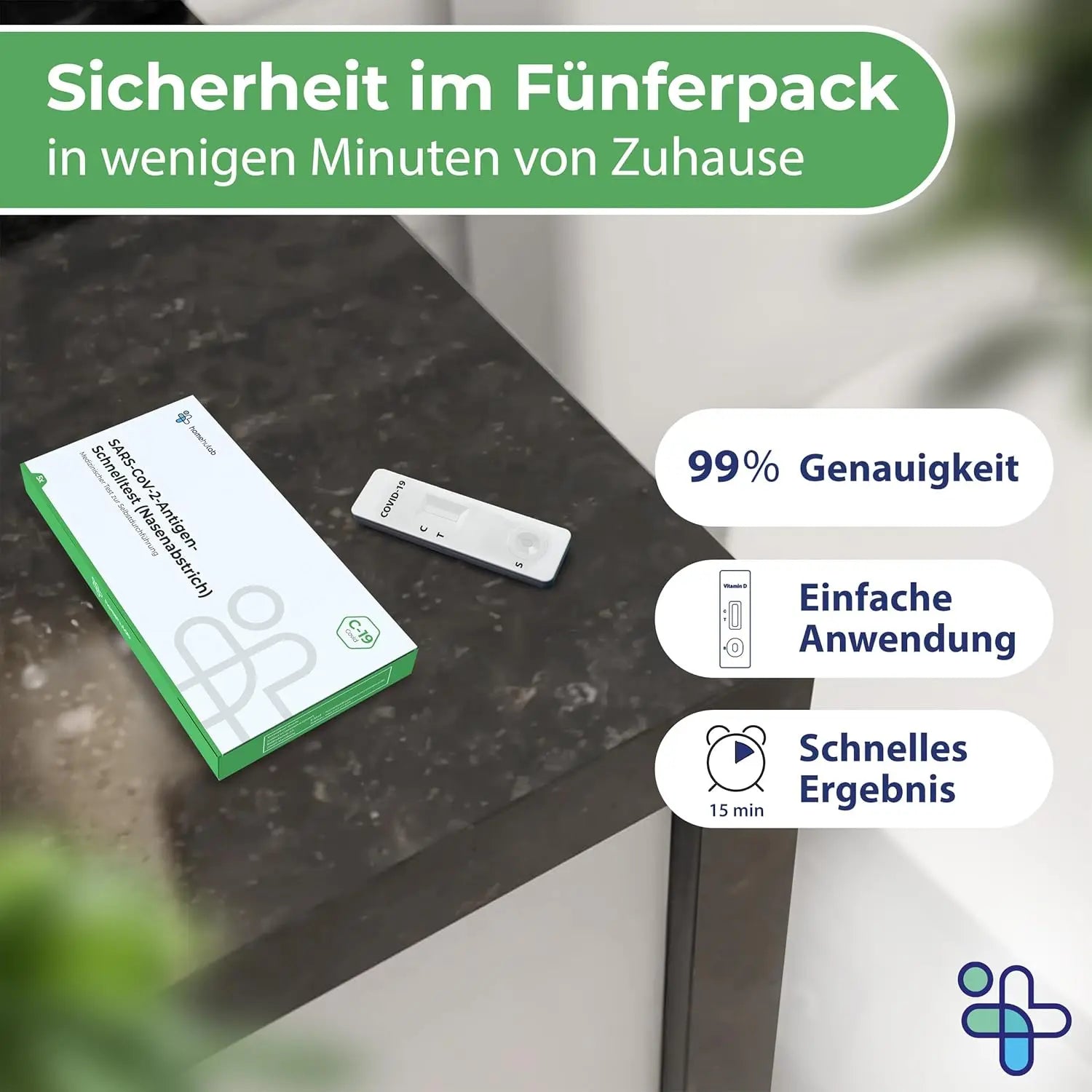 Corona Selbsttest 5er Pack – XEC & KP3 Varianten homehulab