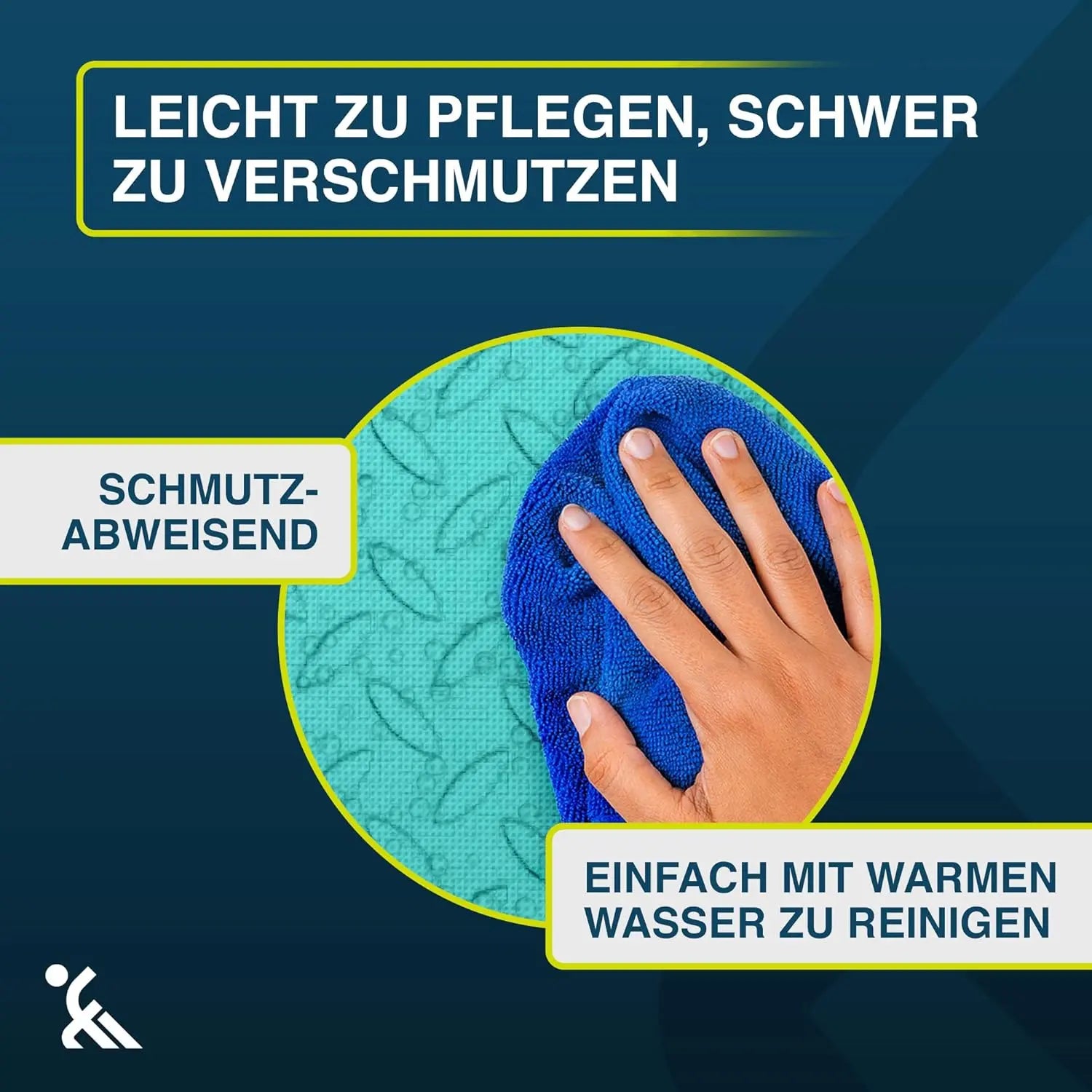 Fitness Bodenmatte EVA 1,5 m² Türkis ForeverMyself