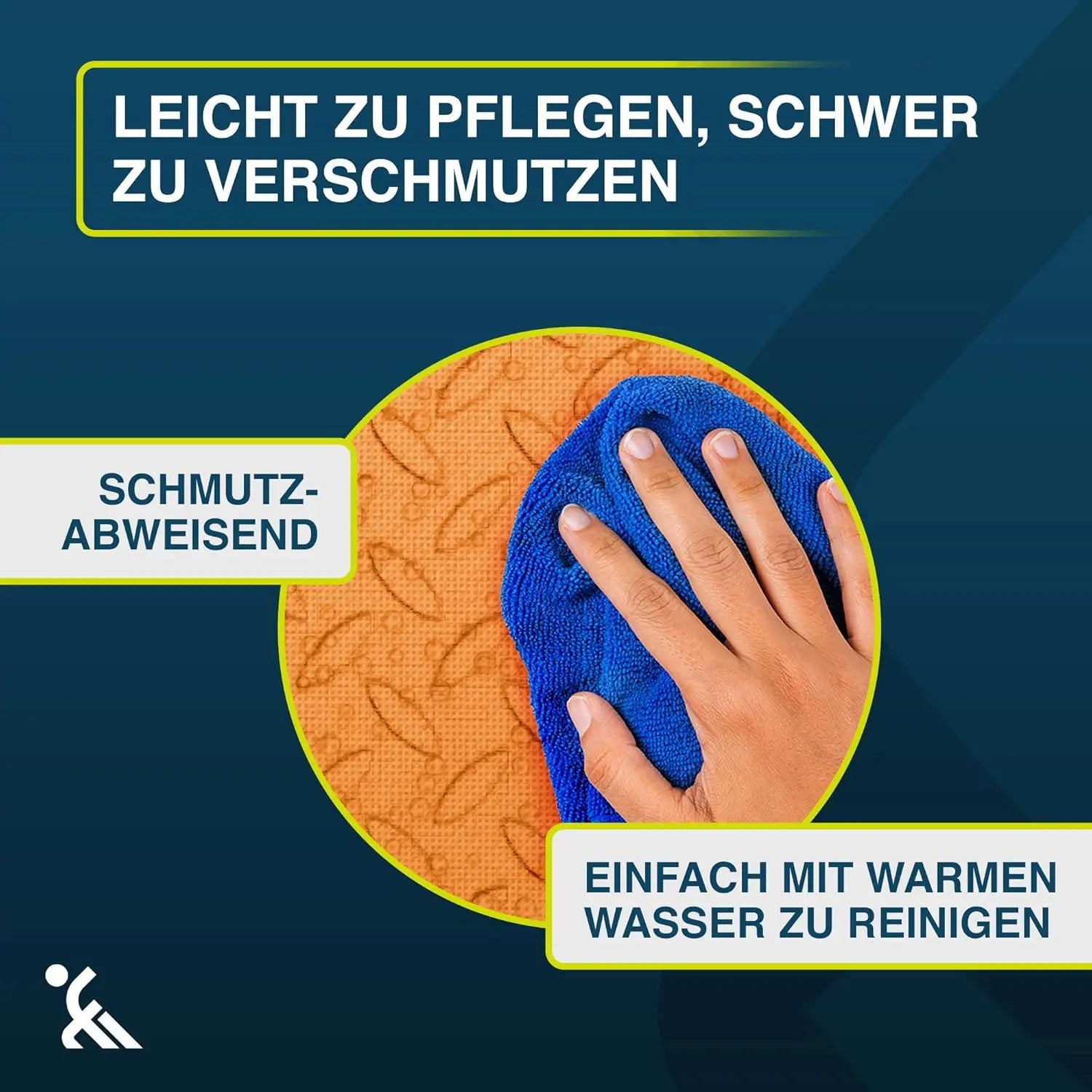 Fitness Bodenmatte EVA 1,5 m² Orange ForeverMyself