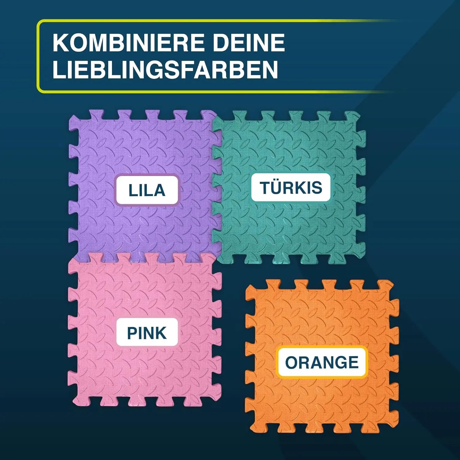 Fitness Bodenmatte EVA 1,5 m² Orange ForeverMyself