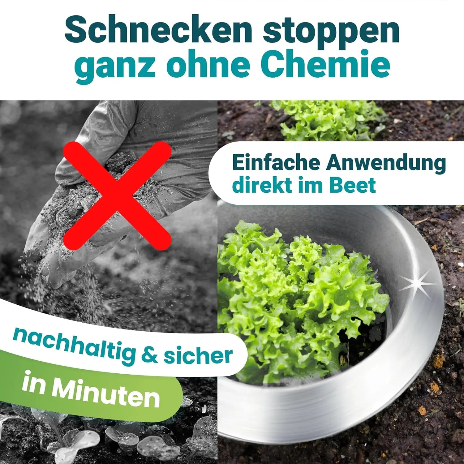 Wiederverwendbarer Schneckenkragen aus Metall HomeBugProtect