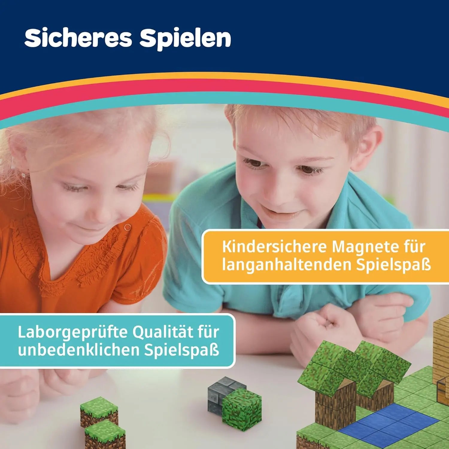 Magnetische Bausteine Starter Set 95 Teile HomeKidsWorld
