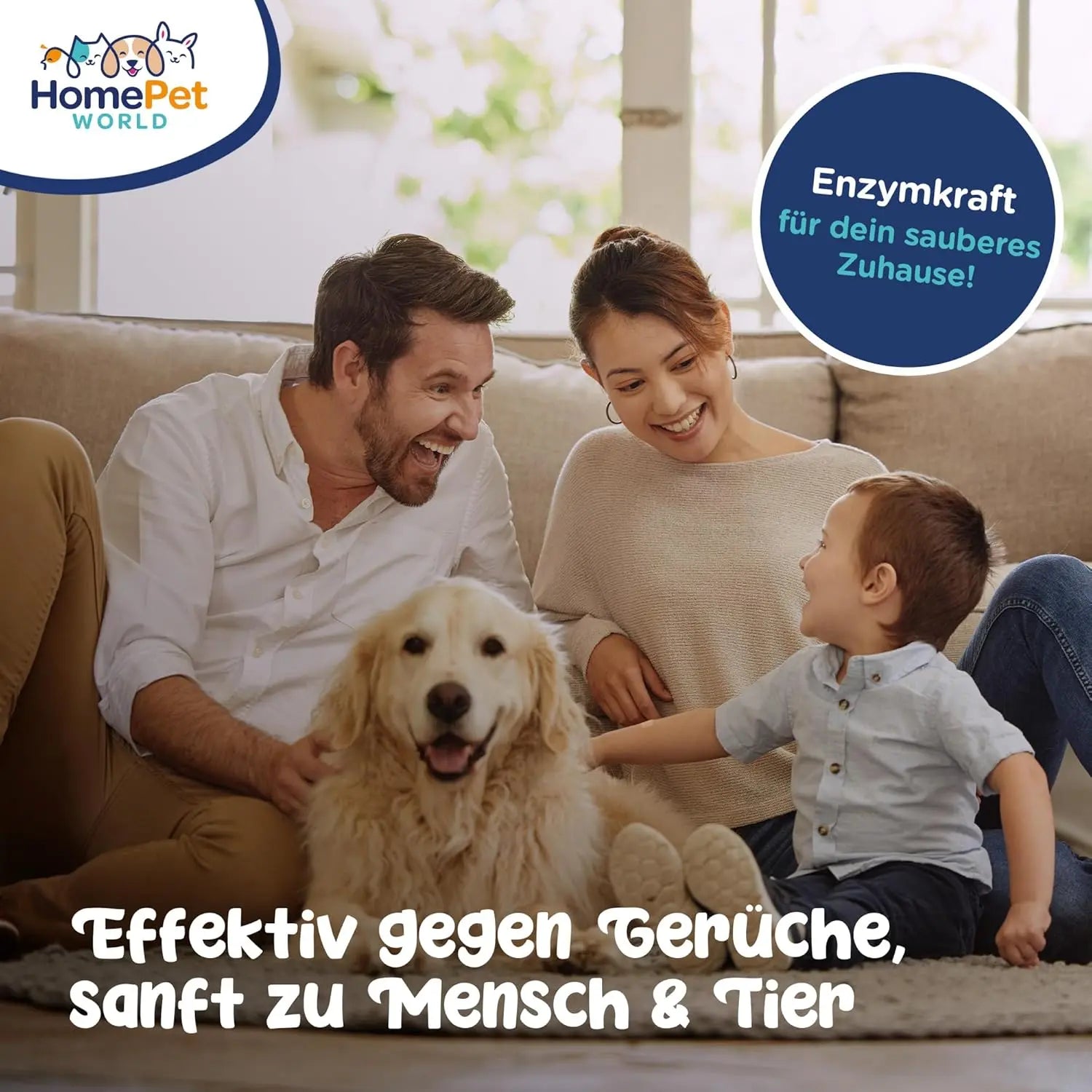 Enzymreiniger Geruchsentferner für Haustiere 500 ml HomePetWorld