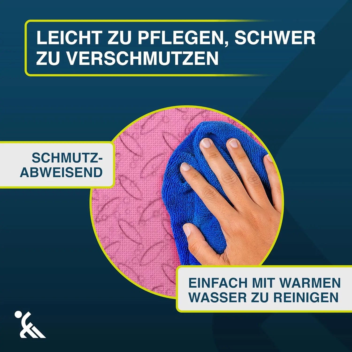 Fitness Bodenmatte EVA 1,5 m² Rosa ForeverMyself