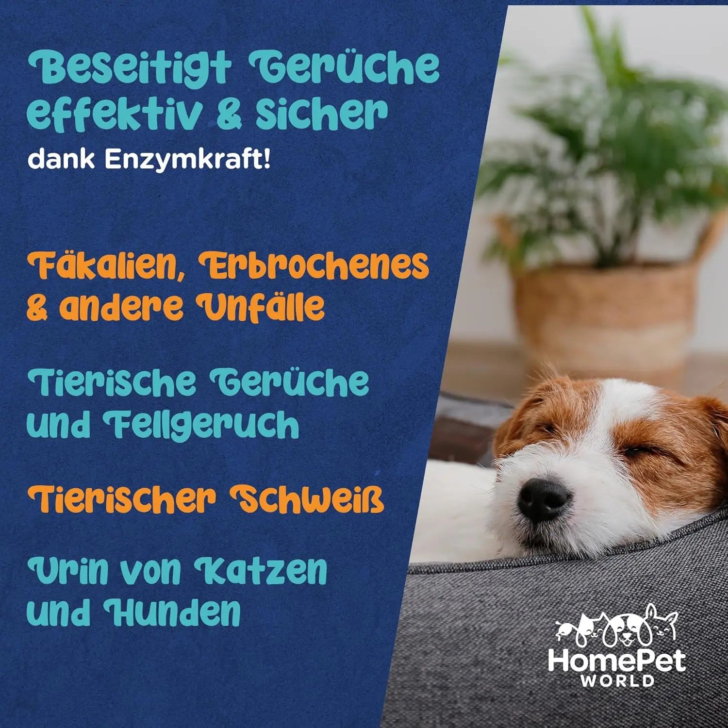 Enzymreiniger Geruchsentferner für Haustiere 500 ml HomePetWorld