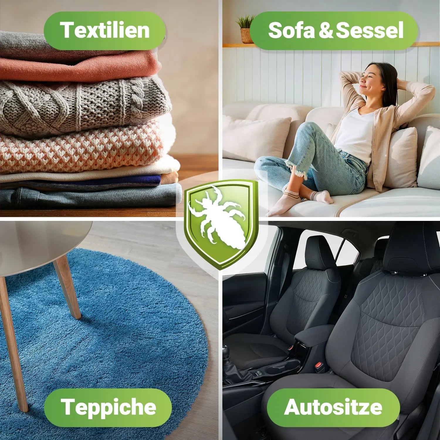 Läuse Abwehrspray 500ml – für Heimtextilien & Möbel HomeBugProtect