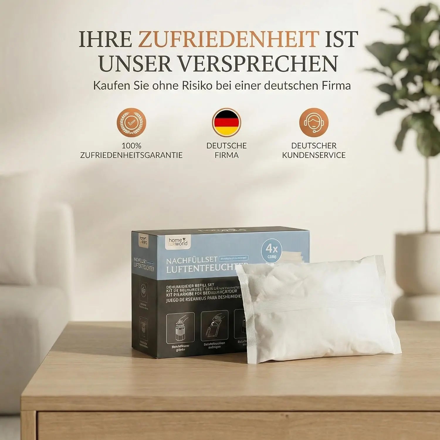 Luftentfeuchter Nachfüllpack 4x 680 g Granulat