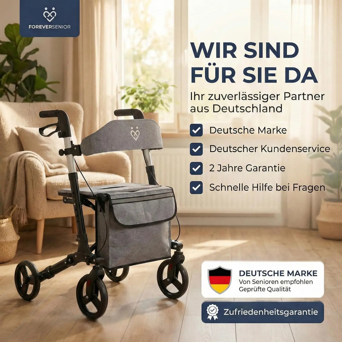Rollator - 3-fach faltbar