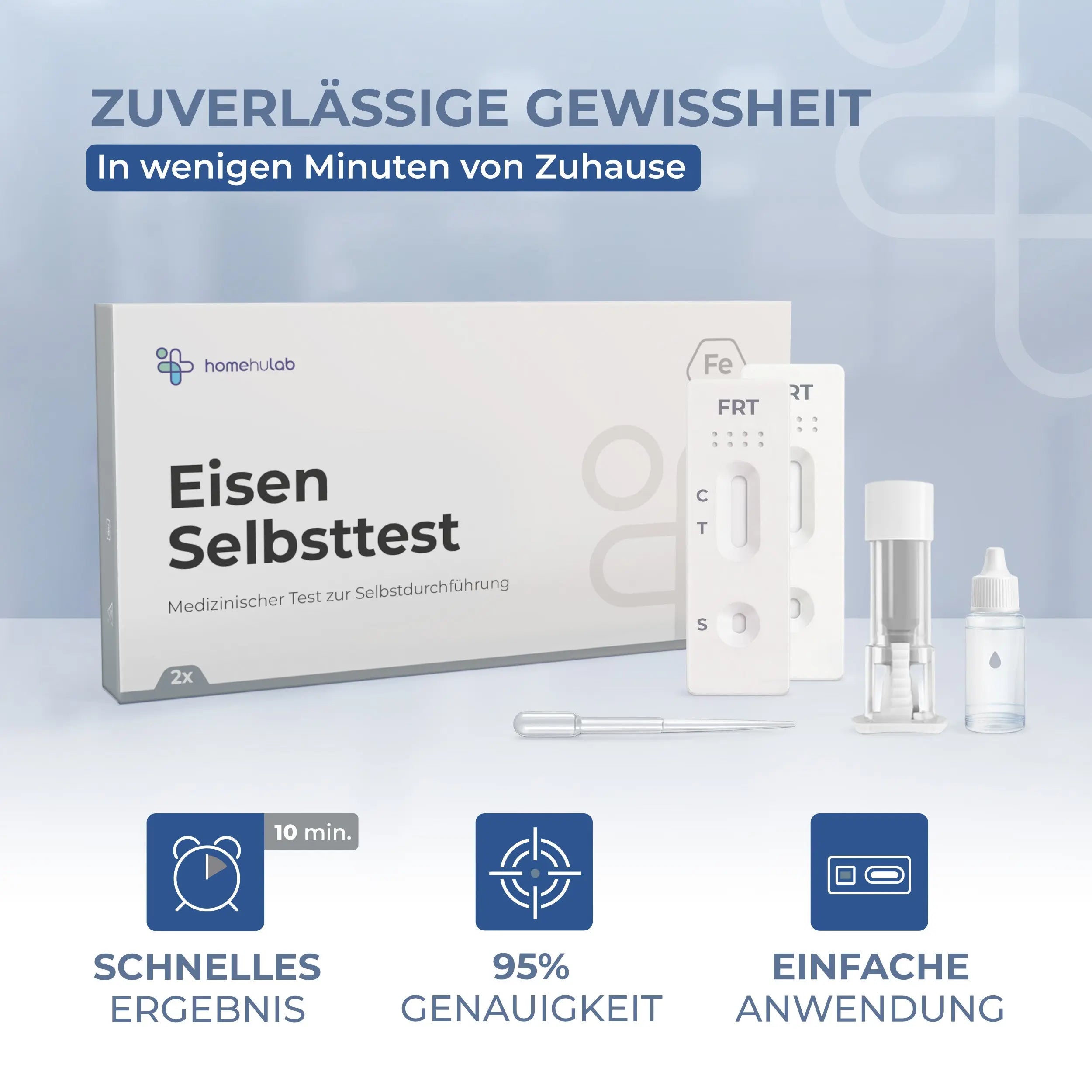 2x Eisenmangel Schnelltest – Selbsttest für Zuhause