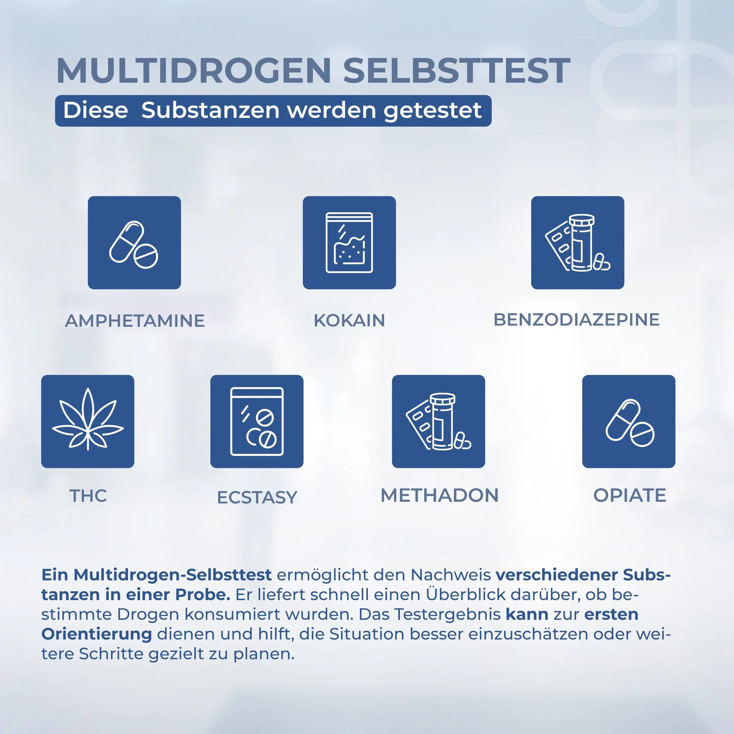 7-in-1 Drogentest – Urin Schnelltest Zuhause