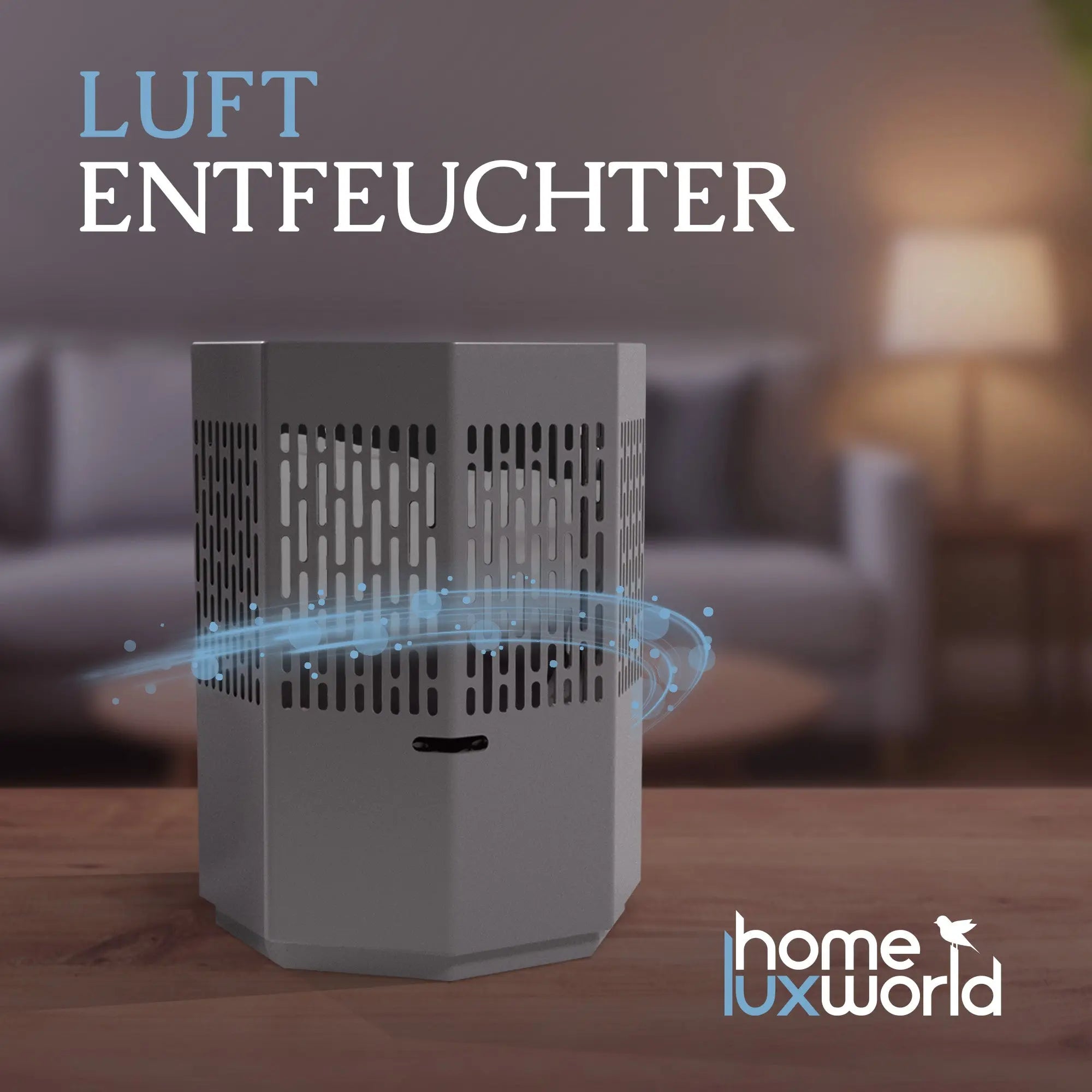 Luftentfeuchter ohne Strom Dunkelgrau inkl. 680 g Nachfüllpack