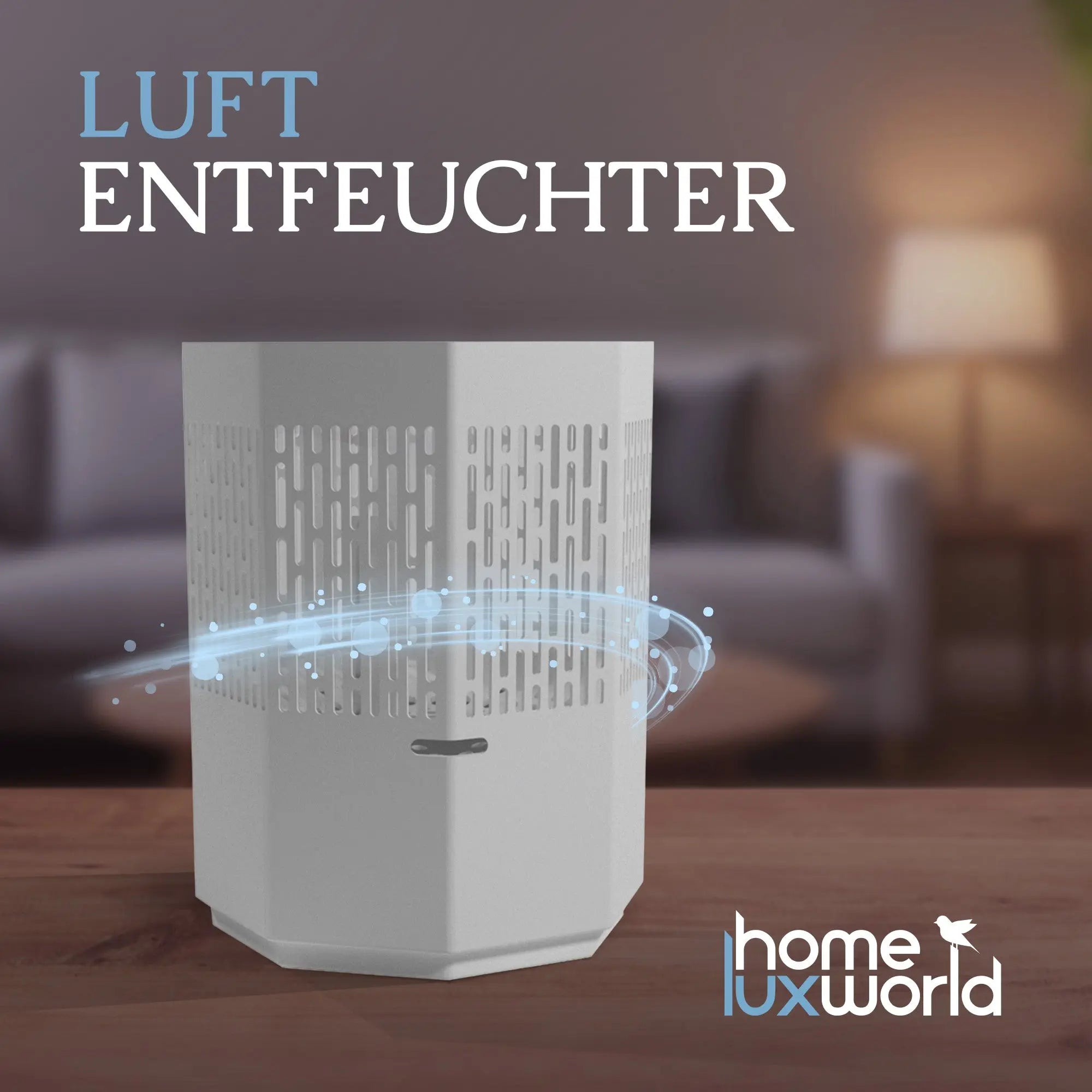 Luftentfeuchter ohne Strom Hellgrau inkl. 680 g Nachfüllpack