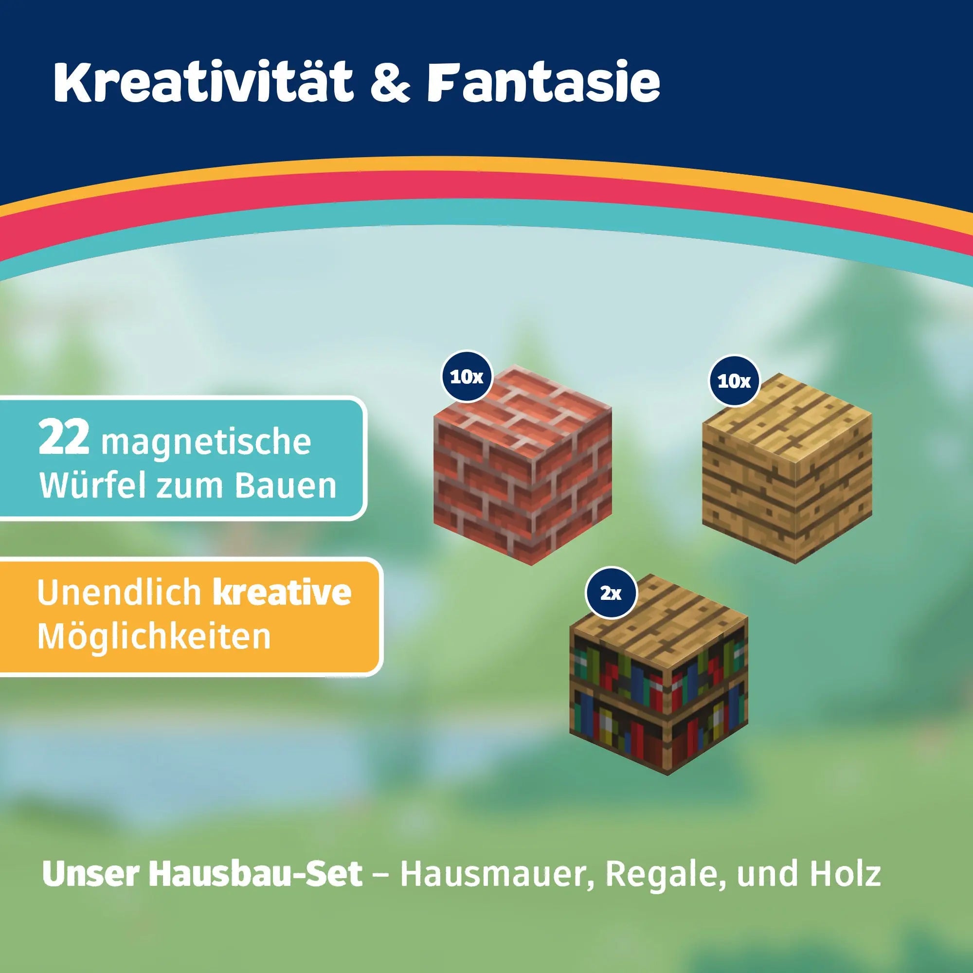 Magnetische Bausteine House AddOn 22 Teile HomeKidsWorld
