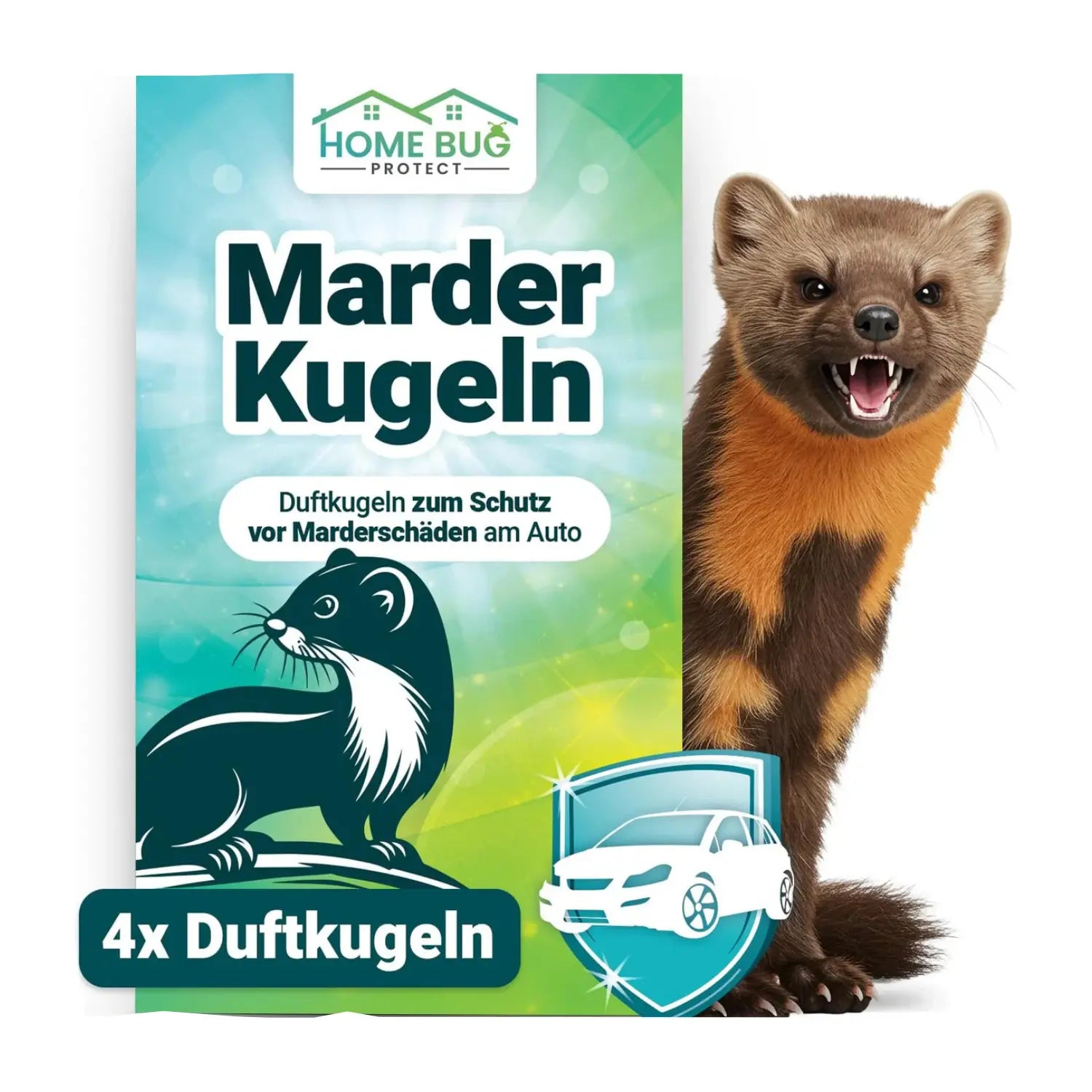 Marderschreck Duftkugeln 2er Set fürs Auto HomeBugProtect