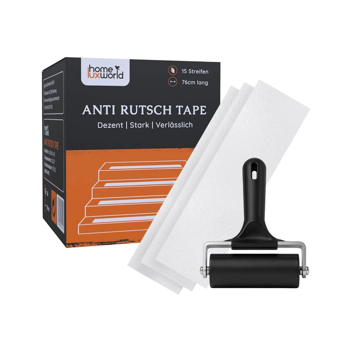 Transparente Antirutschstreifen 15x71 cm - 15 Stück HomeLuxWorld