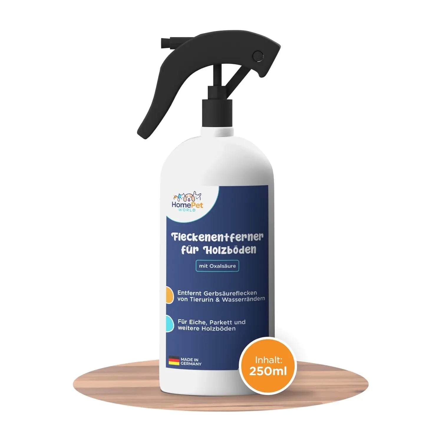 Oxalsäure Reiniger 250ml für Parkett und Eiche HomePetWorld