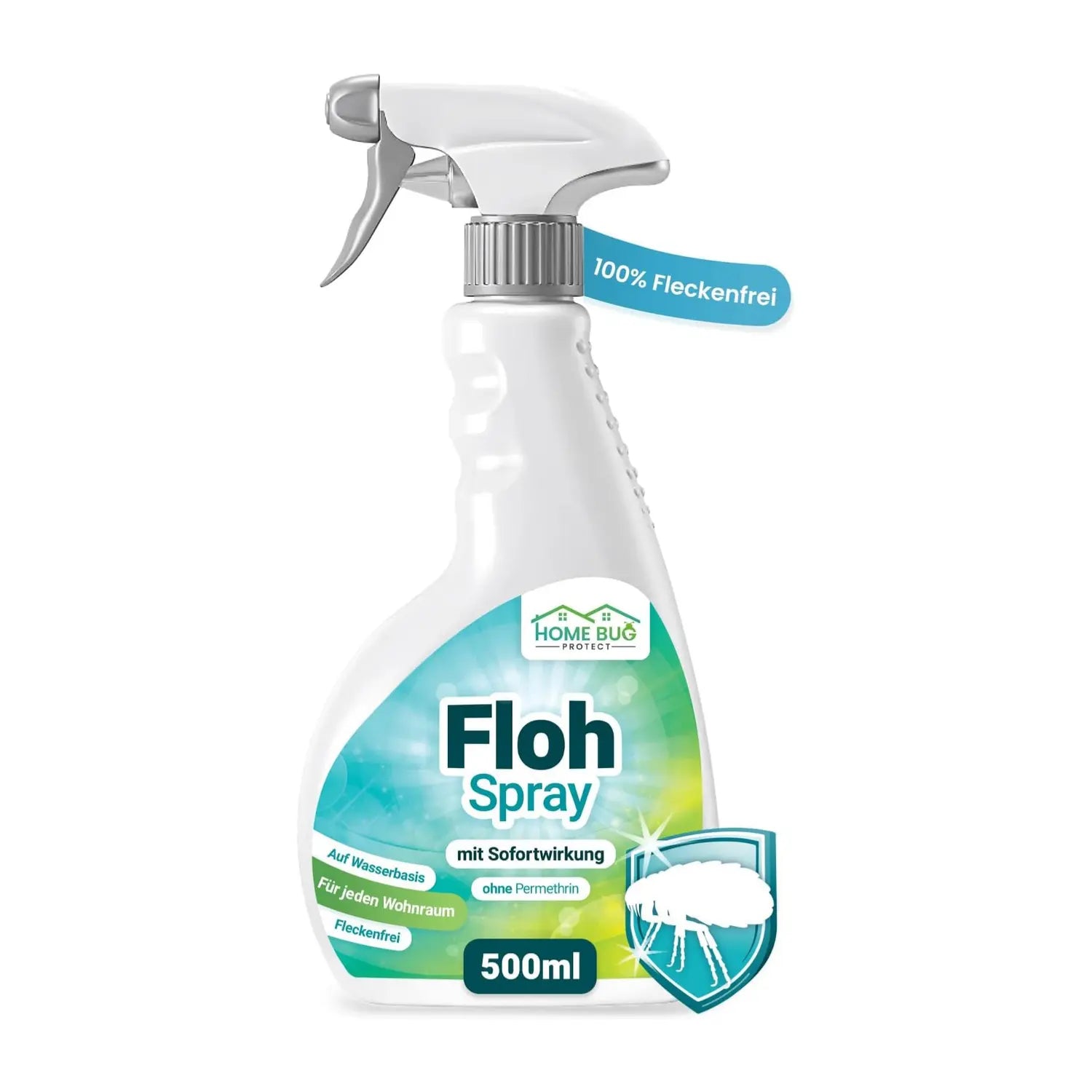Floh Spray 500 ml - fleckenfrei & wirksam HomeBugProtect
