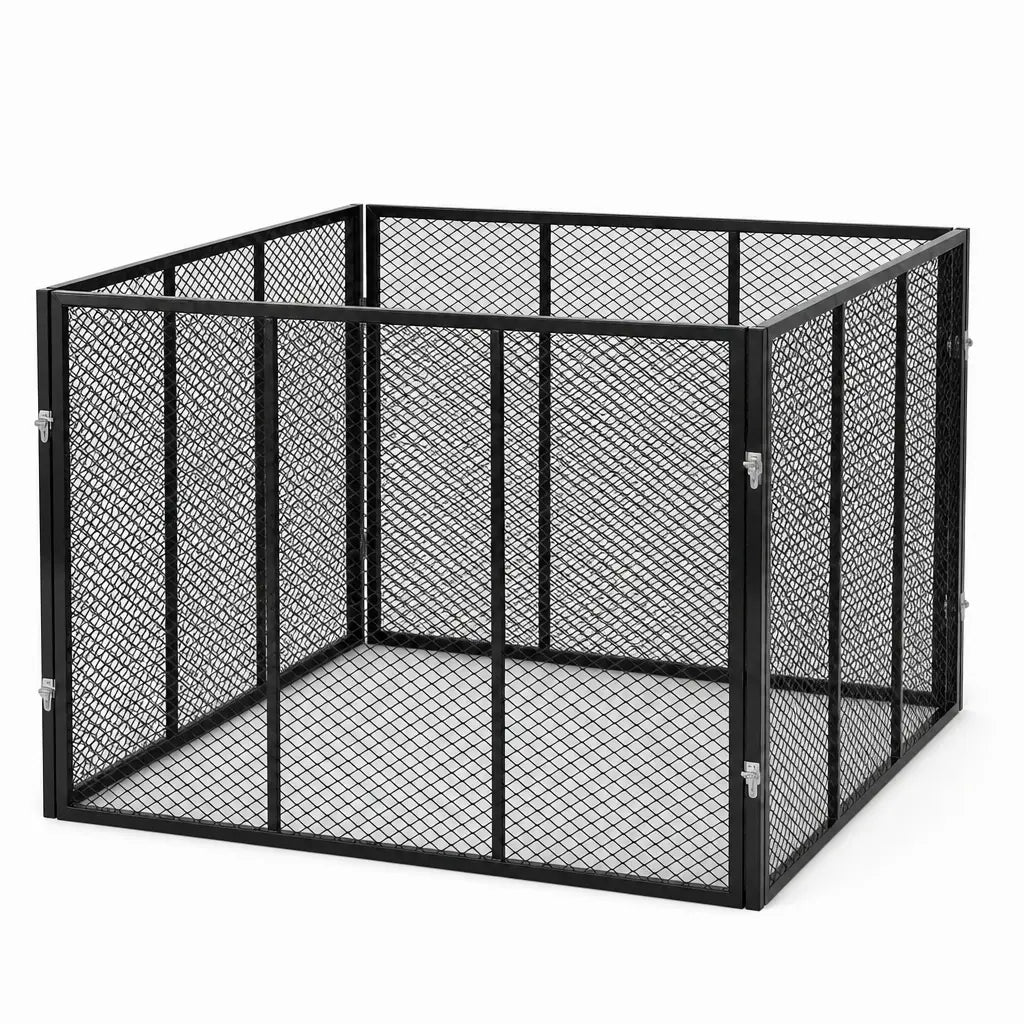 Garten Komposter Metall 750 Liter Schwarz