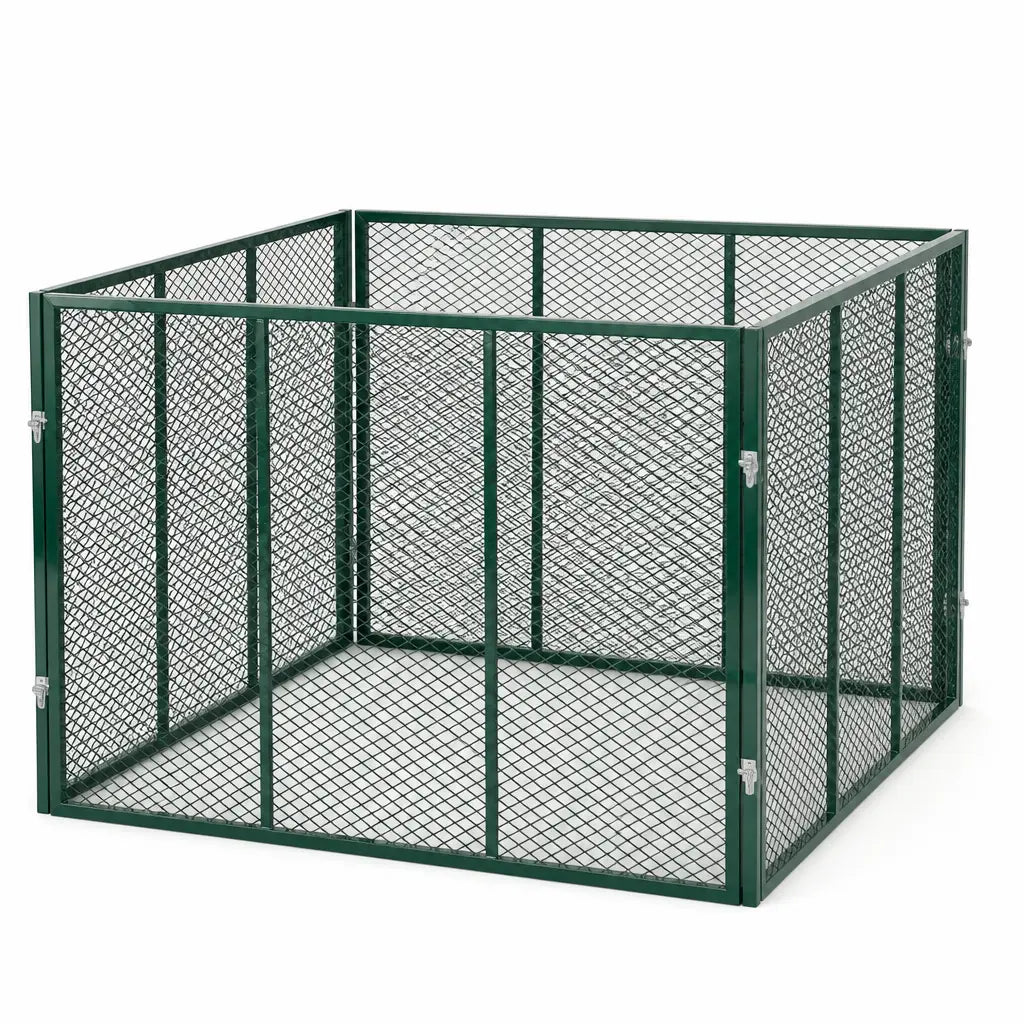 Garten Komposter Metall 750 Liter Grün