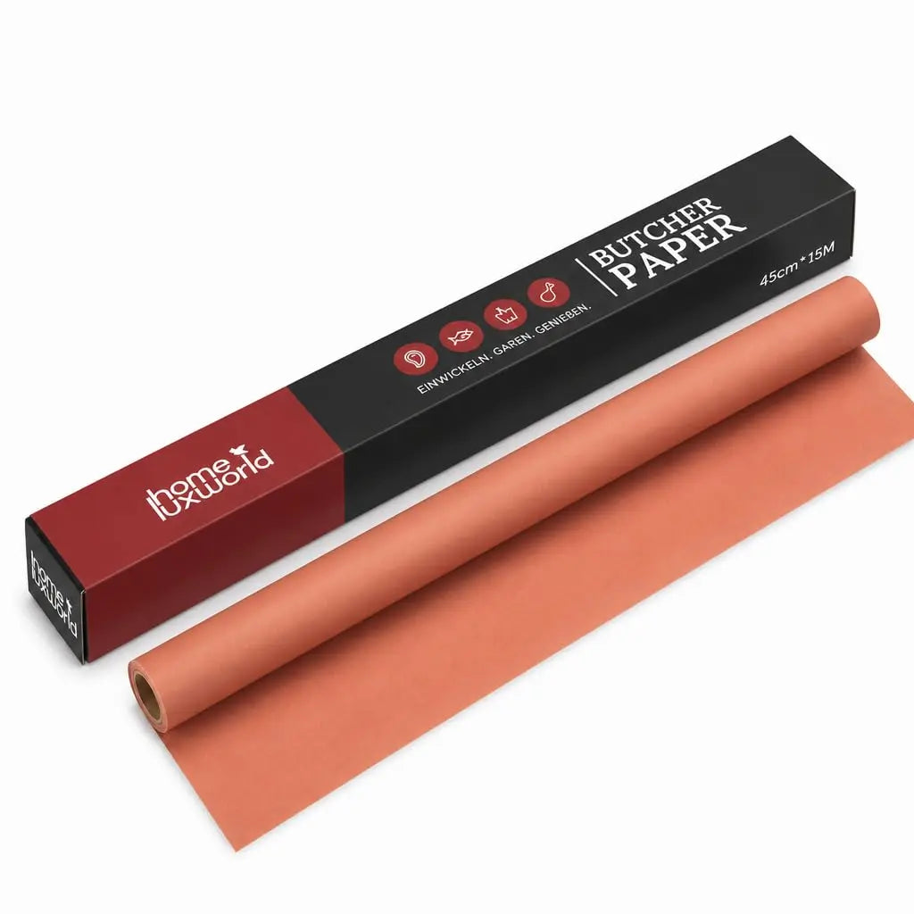 Butcher Paper rot unbeschichtet 45 cm x 15 m HomeLuxWorld