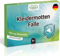 Kleidermottenfalle [6 Stück] - 100% giftfreie Starke Monitoring-Klebefalle - effektiver Mottenschutz für Kleiderschrank- Mottenfalle gegen Motten