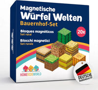 Magnetische Bausteine Bauernhof AddOn 20 Teile