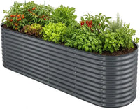 Hochbeet Metall 240 x 80 x 80 cm Anthrazit