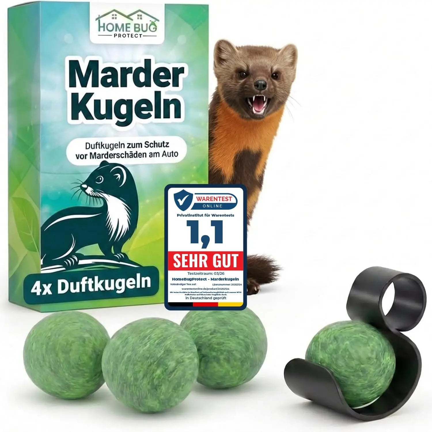 Marderschreck Duftkugeln 2er Set fürs Auto