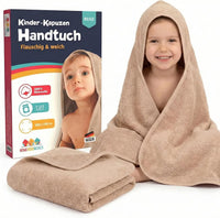 Kapuzenhandtuch Baby 100x100 cm Beige